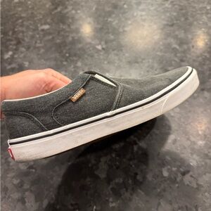 Vans Men's Gray Slip-On Shoes